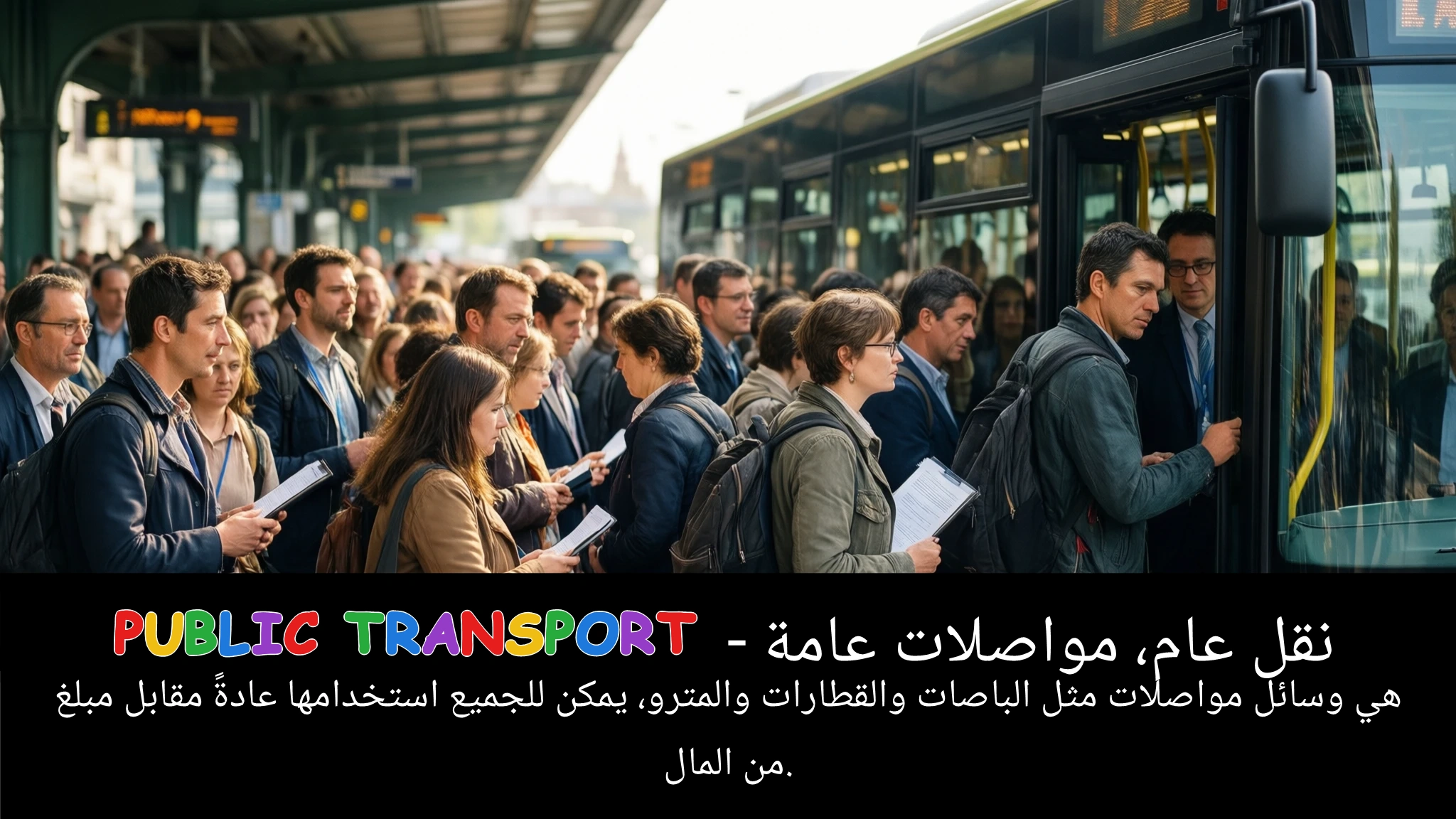 Arabic Illustration for public transport